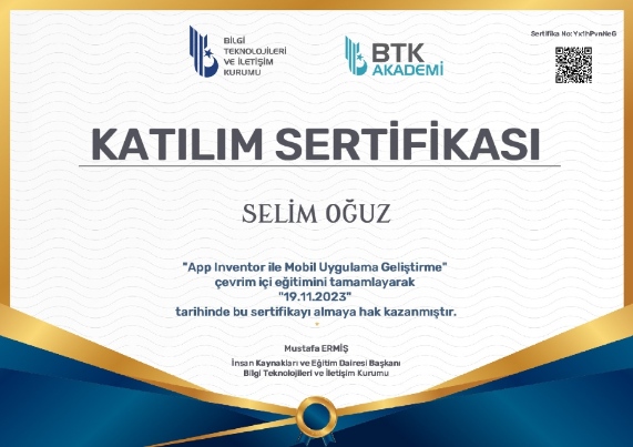 Sertifika 1